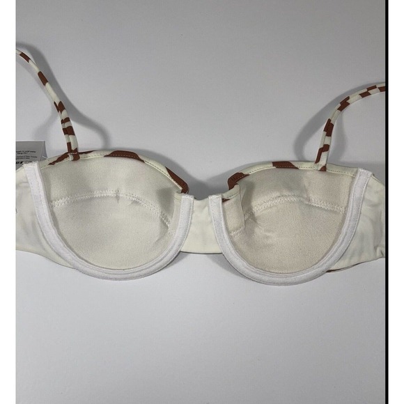 Veronica Beard Azoia Tie Front Bikini Bottoms and Dyer Tiger Stripe Bikini Top - Picture 8 of 12